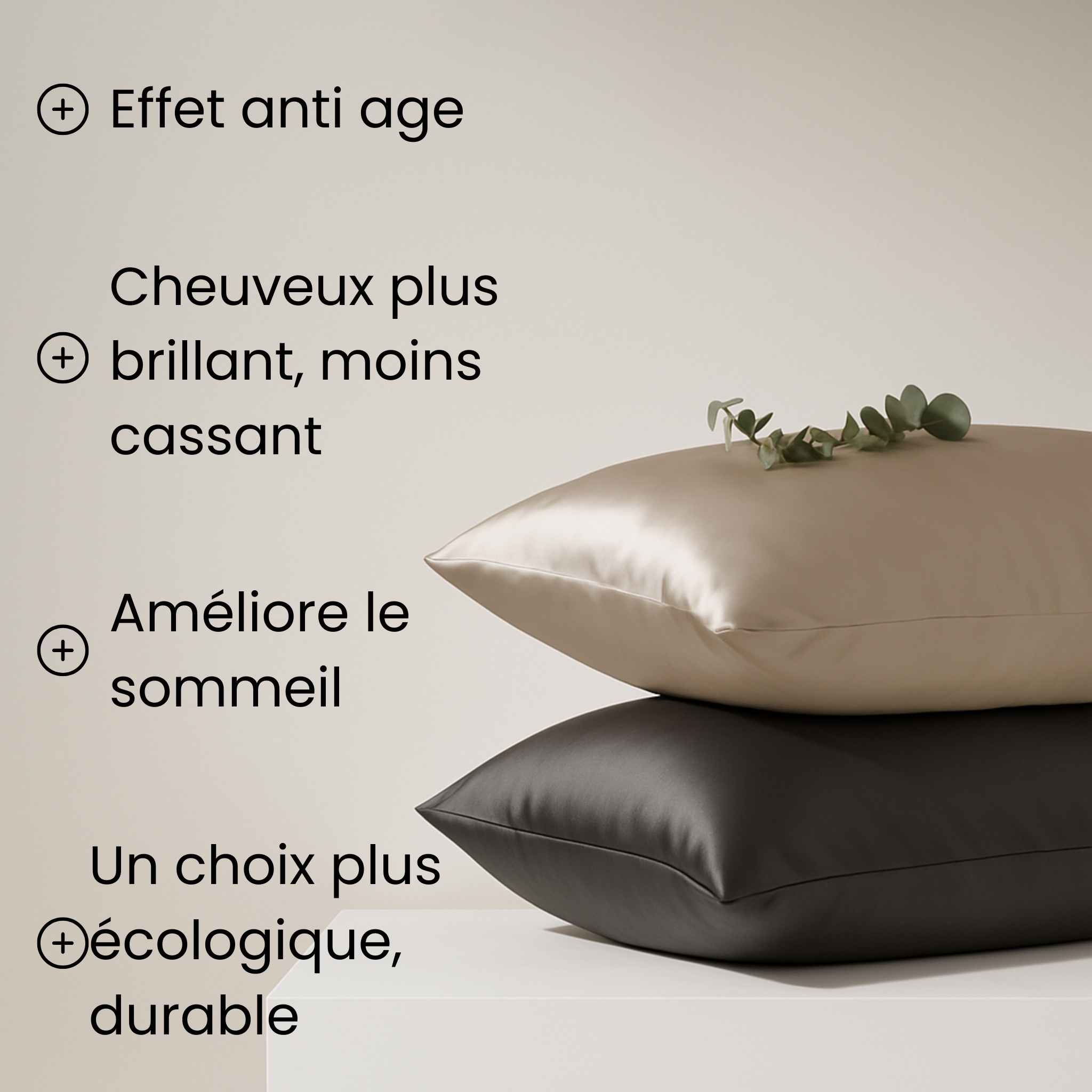 Taie d'oreiller en soie